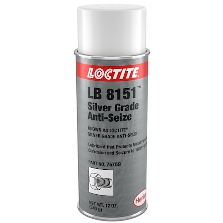 Henkel Anti-Seize Compound, Silver Grade, Aerosol Can, Aerosol LB 8151 12OZ IDH 135541